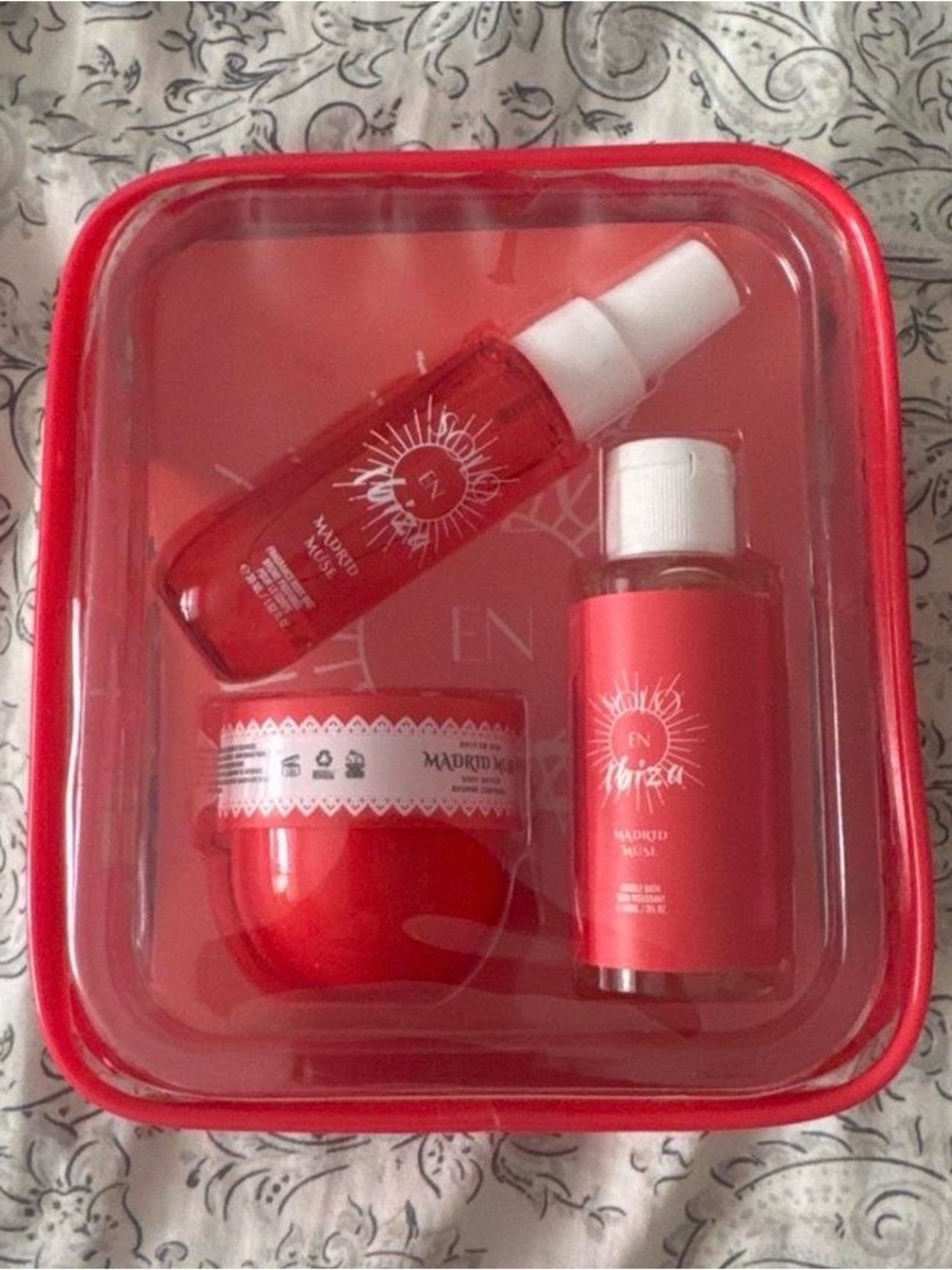 Solo En Ibiza Madrid Muse Bubble Bath, Fragrance Body Mist, Body Butter